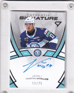 Martin Vitaloš  SportZoo Tipos 2024-25 II.série Authentic Signature - Level 1 xx/75 č.SL1-MV