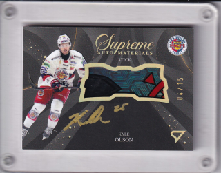 Kyle Olson  SportZoo Tipos 2024-25 II.série Supreme Auto Materials /15 č.SM-KO