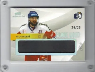 Gulaš Milan Moje Kartičky 2019-20 Game Used /30 č.5
