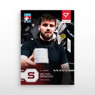 Michael Špaček SportZoo Tipsport ELH 2024-25 Live xx/64 č.L-071