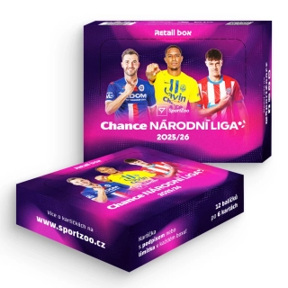 Fotbalové sběratelské karty SportZoo Národní liga 2025/26 – Retail box