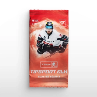 Sběratelské hokejové karty SportZoo Tipsport ELH 2025/26 II. série – Retail balíček