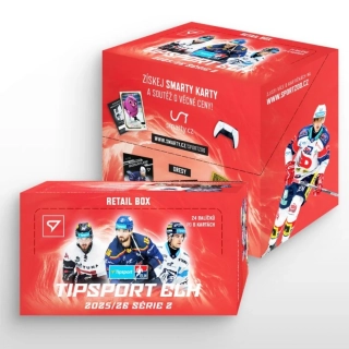 Sběratelské hokejové karty SportZoo Tipsport ELH 2025/26 II. série – Retail box