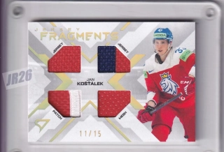 Košťálek Jan SportZoo ČR Reprezentace 2024 Jersey Fragments /15 (180pt) č.JF-JK