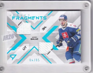 Baláž Jozef SportZoo SR Reprezentace 2024 Jersey Fragments /65 (130pt) č.JF-JB