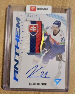 Kelemen Miloš SportZoo SR Reprezentace 2024 Anthem of the Winner - Auto Flag /35 (180pt) č.AW-MK