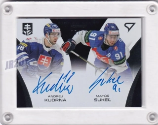 Andrej Kudrna - Matúš Sukeľ  SportZoo SR Reprezentace 2024 Signed Stars - Duos /20 č.DU-KS