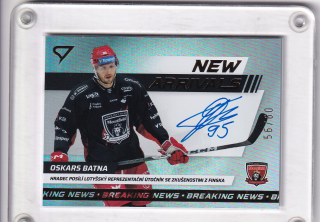 Oskars Batna  SportZoo Tipsport 2024-25 I.série New Arrival AUTO /60 č.NAS-OB