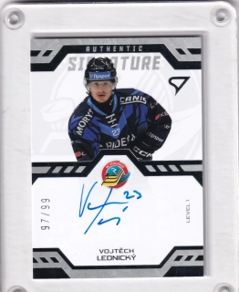 Vojtěch Lednický SportZoo Tipsport 2024-25 I.série Authentic Signature Level 1 xx/99 č.SL1-VL