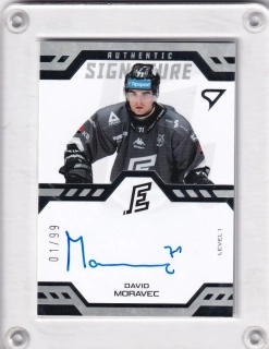 David Moravec SportZoo Tipsport 2024-25 I.série Authentic Signature Level 1 xx/99 č.SL1-MO