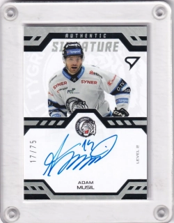 Adam Musil SportZoo Tipsport 2024-25 I.série Authentic Signature Level 2 xx/75 č.SL2-AM