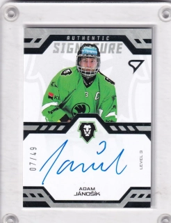 Adam Jánošík SportZoo Tipsport 2024-25 I.série Authentic Signature Level 3 xx/49 č.SL3-AJ