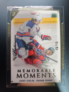 Lukáš Sedlák , Trevor Zegras  LC Memorable Moments 2024 Platinum /15 č.50