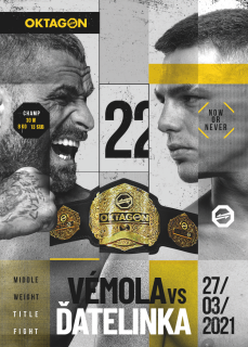OKTAGON 22 Vémola vs Ďatelinka  SportZoo MMA Oktagon 2024 Posters č.OP-06