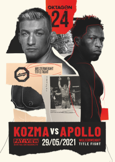 OKTAGON 24 Kozma vs Apollo  SportZoo MMA Oktagon 2024 Posters č.OP-07