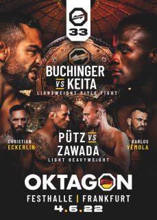 OKTAGON 33 Buchinger vs Keita  SportZoo MMA Oktagon 2024 Posters č.OP-11