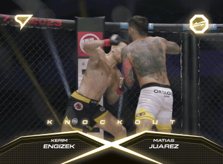 Kerim Engizek vs Matias Juarez - OKTAGON 46  SportZoo MMA Oktagon 2024 3D Knockout č.KO-12