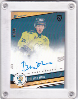 Vítek Benda  Goal Cards Maxa Liga 2024-25 30 let od finále Signature /30 č.ZLI30-05