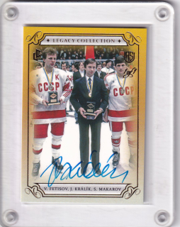Králík, Fetisov,Makarov LC MS 1985 Authentic Signature č.LC-34 1of1