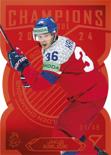  Jakub Krejčík SportZoo ČR Rep. 2025 Champions 2024 xx/49 RED č.GC-07
