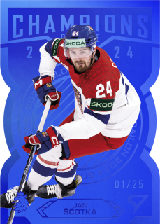  Jan Ščotka SportZoo ČR Rep. 2025 Champions 2024 xx/25 BLUE č.GC-10