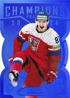  Dominik Kubalík SportZoo ČR Rep. 2025 Champions 2024 xx/25 BLUE č.GC-18