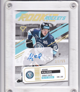 ADAM KALMAN  SportZoo Tipos 2025-26 II.série Rookie Rockets AUTO /55 č.RRS-AK