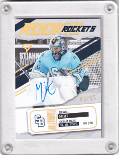 DEAN MIRT  SportZoo Tipos 2025-26 II.série Rookie Rockets AUTO /55 č.RRS-DM