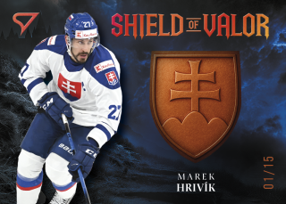 Marek Hrivík SportZoo Hokejové Slovensko 2026 Shield of Valor /15 č.SV-MH