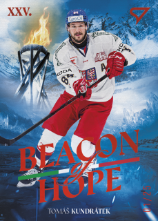Tomáš Kundrátek  SportZoo Hokejové Česko 2026 Beacon of Hope Red /25 č.BH-09