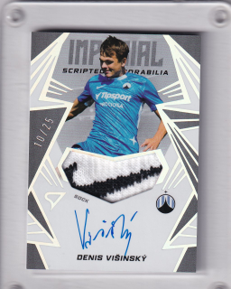 Denis Višinský SportZoo Chance Liga 2024-25 II.série Imperial Scripted Memorabilia AUTO /25 č.