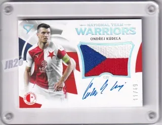 Ondřej Kúdela SportZoo 2020-21 II.série National Team Warriors Auto Flag /49 č.WR05