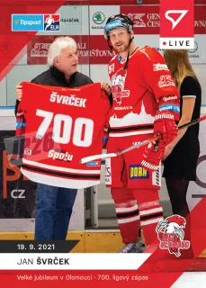 Švrček Jan SportZoo Tipsport ELH 2021-22 Live /98 č.11