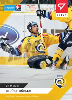Bedřich Köhler SportZoo Tipsport ELH 2021-22 Live /85 č.13