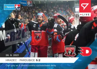 Hradec – Pardubice 5:2 SportZoo Tipsport ELH 2021-22 Live /82 č.14
