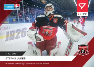 Štěpán Lukeš SportZoo Tipsport ELH 2021-22 Live /85 č.18