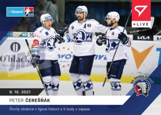 Peter Čerešňák SportZoo Tipsport ELH 2021-22 Live /70 č.21