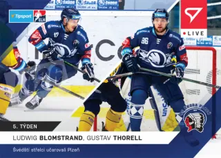 Blomstrand, Thorell SportZoo Tipsport ELH 2021-22 Live /69 č.24