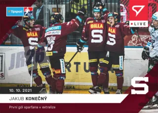 Jakub Konečný SportZoo Tipsport ELH 2021-22 Live /81 č.25