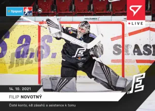 Filip Novotný SportZoo Tipsport ELH 2021-22 Live / č.26