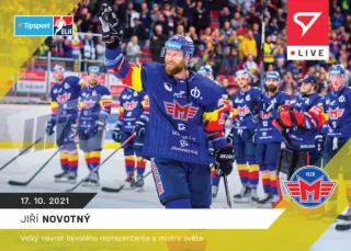 Jiří Novotný SportZoo Tipsport ELH 2021-22 Live / č.28