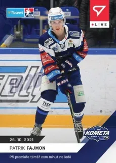 Patrik Fajmon SportZoo Tipsport ELH 2021-22 Live /83 č.33