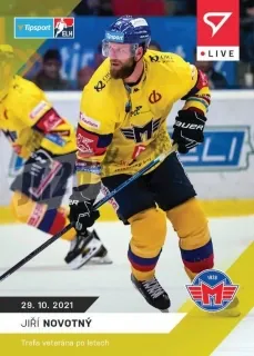Jiří Novotný SportZoo Tipsport ELH 2021-22 Live /67 č.34