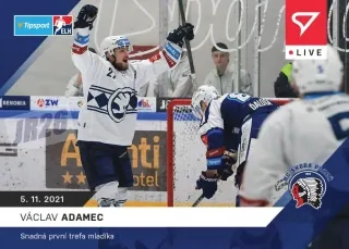 Václav Adamec SportZoo Tipsport ELH 2021-22 Live /66 č.37