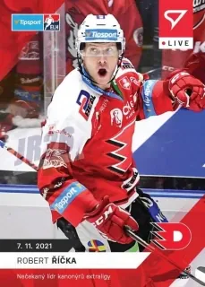 Robert Říčka SportZoo Tipsport ELH 2021-22 Live /77 č.41