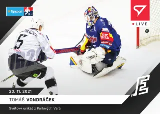 Tomáš Vondráček SportZoo Tipsport ELH 2021-22 Live /65 č.47