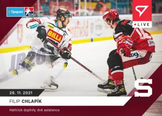 Filip Chlapík SportZoo Tipsport ELH 2021-22 Live /98 č.50
