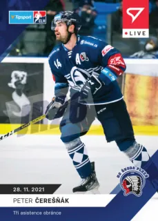 Peter Čerešňák SportZoo Tipsport ELH 2021-22 Live /84 č.52