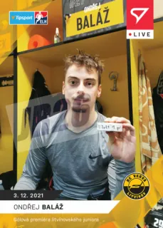 Ondřej Baláž SportZoo Tipsport ELH 2021-22 Live /71 č.53