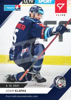 Adam Klapka SportZoo Tipsport ELH 2021-22 Live /66 č.56